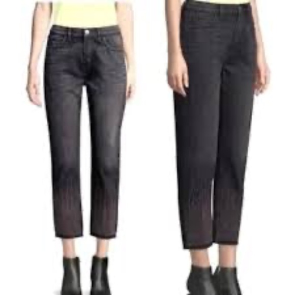 NWOT Current Elliott Black Pants Jeans Zero Denim Women's Size 27 x 27" - Picture 1 of 14
